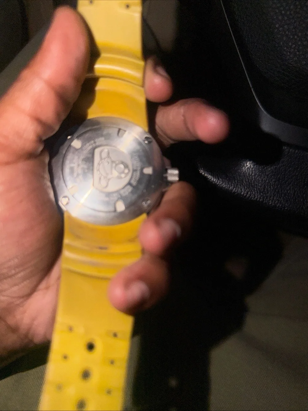 Citizen Men’s Blue Dial Yellow Strap Dive Watch